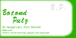botond pulz business card
